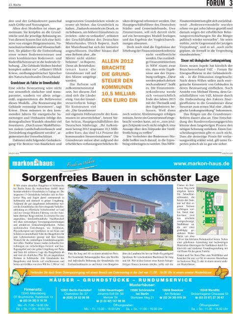 das immobilien-magazin in der berliner zeitung und im berliner kurier