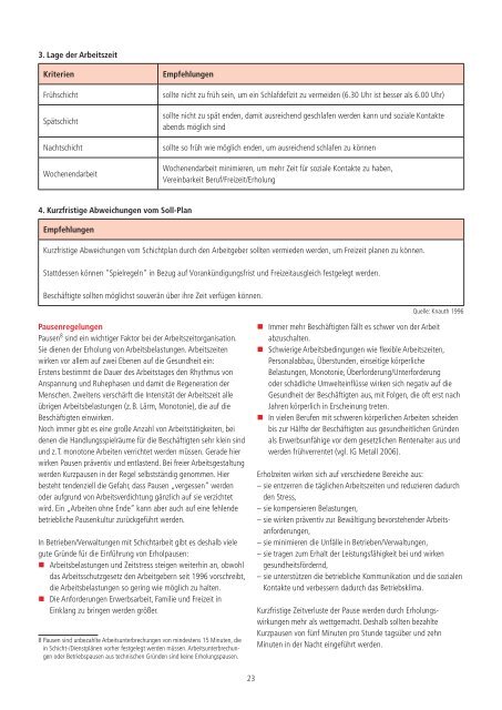 Familienbewusste Schichtarbeit - Beruf & Familie gGmbH