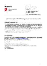 Informationen über das 2. Einstiegsamt der ... - Feuerwehr Mainz