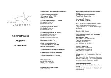 Kinderbetreuung neu Flyer - Gemeinde Vörstetten