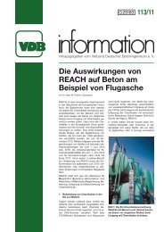 Die Auswirkungen von REACH auf Beton am Beispiel von Flugasche