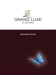 Grand Luxe Broschüre Seidendecke - Betten Thaler