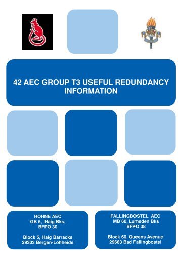 42 aec group t3 useful redundancy information - BFGnet