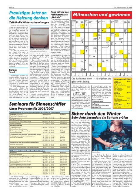 Ausgabe 03/2006 - Berufsgenossenschaft für Transport und ...