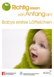 Richtig Essen von Anfang an - Babys erstes Löffelchen