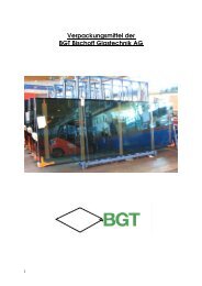 Verpackungsrichtlinien - BGT - Bischoff Glastechnik AG