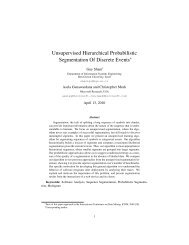 Unsupervized Hierarchical Segmentation of Discrete Events