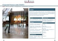 Corporate Finance Letter 03/2013 - BHF-BANK Aktiengesellschaft