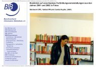 Berufsverband Information Bibliothek (BIB) OPL-Kommission des ...