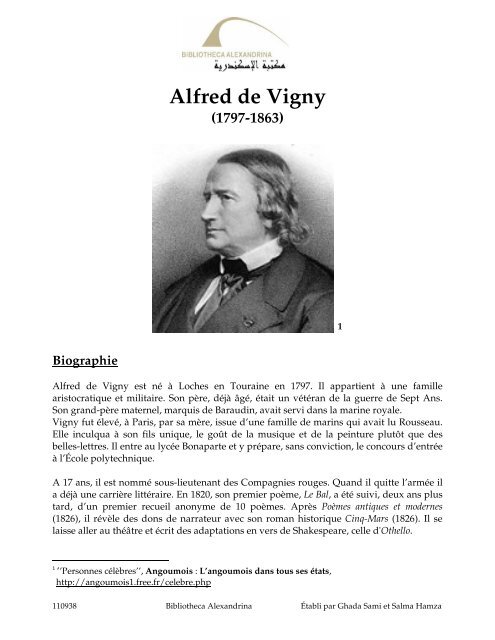 Ebook Alfred de vigny biographies litteraires
