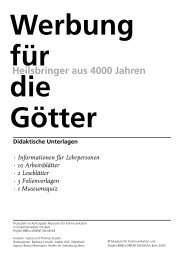 Werbung für die Götter - BIBEL+ORIENT Museum