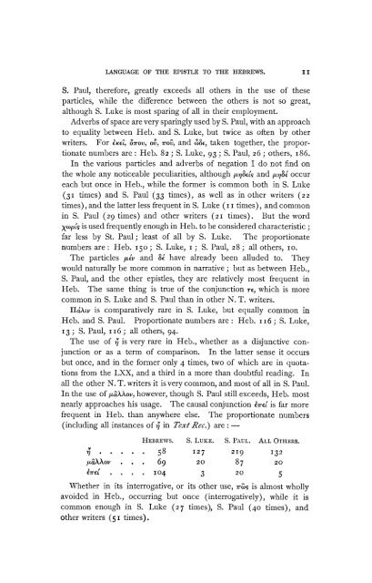 The Language of the Epistle to the Hebrews as Bearing upon Its ...