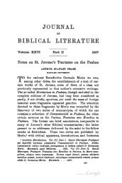 Journal of Biblical Literature 26.2 - BiblicalStudies.org.uk