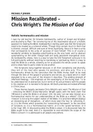 Mission Recalibrated – Chris Wright's The Mission of God