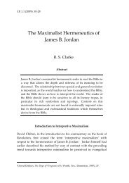 The Maximalist Hermeneutics of James B. Jordan - BiblicalStudies ...