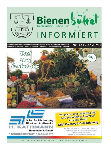 Informiert Gemeinde Bienenbuttel