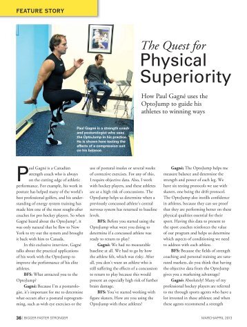 Physical Superiority - Bigger Faster Stronger