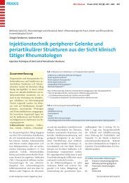 Injektionstechnik in periphere Gelenke - Berner Institut für ...