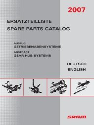 SRAM Spare Parts Catalog 2007