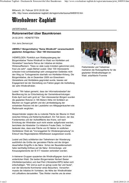 Wiesbadener Tagblatt - Druc...