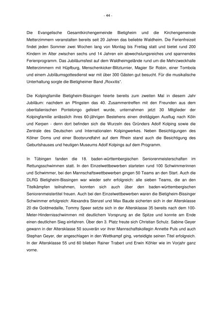 Jahresrückblick 2013 (pdf) - Bietigheim-Bissingen