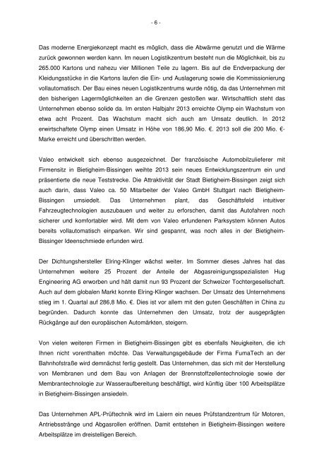 Jahresrückblick 2013 (pdf) - Bietigheim-Bissingen