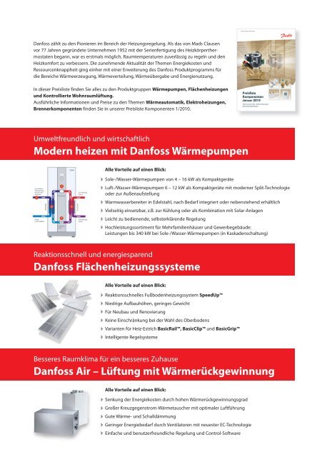 Preisliste Systeme Januar 2010 - Regelungssysteme für die ...