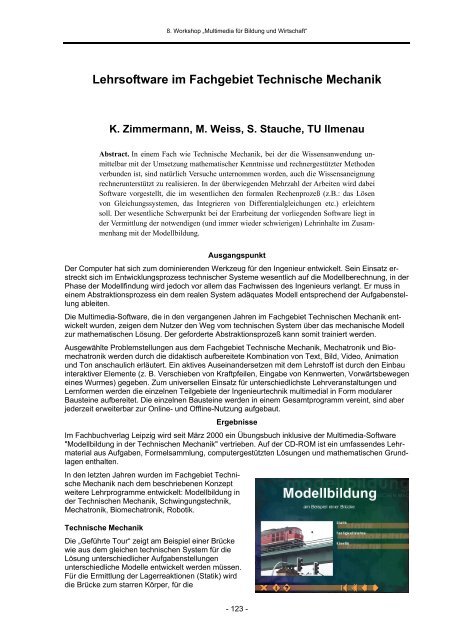 8. Workshop - Bildungsportal Thüringen