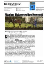 Albaniens Biobauern wittern Morgenluft - Bioaktuell.ch