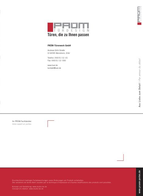 Prüm Gesamtkatalog 2011 DEU/FRZ - Beinbrech