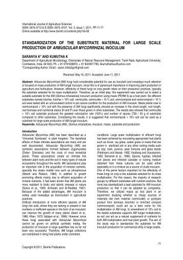 Standardization of the substrate material for large scale production