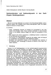 Sedimentstruktur und Sedimentdynamik in den Darß- Zingster ...