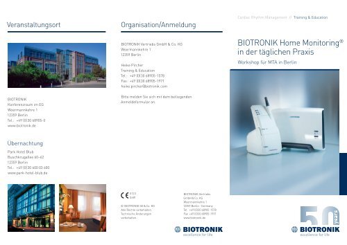 Home Monitoring Flyer Berlin 2013 - Biotronik