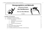 Bewegungslehre und Methodik - Biowiss-sport.de