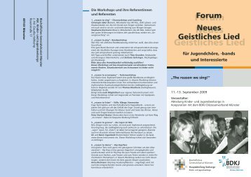 Forum Neues Geistliches Lied - Bistum Münster