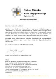 Newsletter September 2010 - Bistum Münster