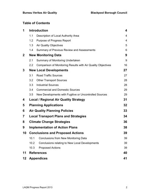 Air Quality Annual Progress Report 2013 [PDF ... - Blackpool.gov.uk