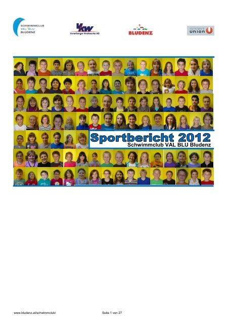 Sportbericht 2012 - Stadt Bludenz