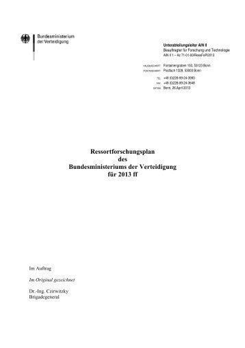 PDF , 146 kB, 31 Seiten - Bundesministerium der Verteidigung