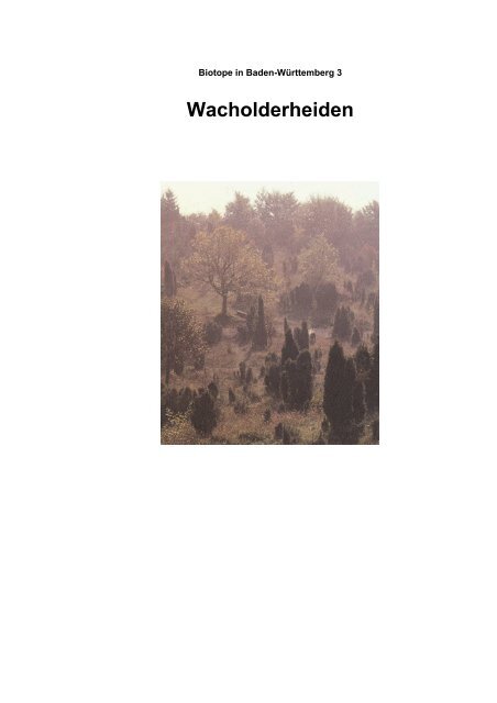 Wacholderheiden - BOA - Baden-Württembergisches Online-Archiv