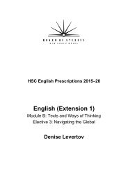 English Extension 1 Module B Elective 3 – Denise Levertov (PDF)