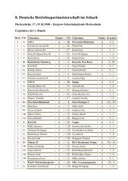 8. Deutsche Betriebssportmeisterschaft im Schach