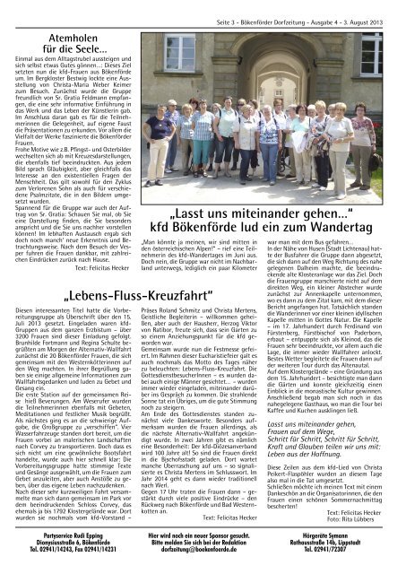 Bökenförder Dorfzeitung - in Bökenförde!