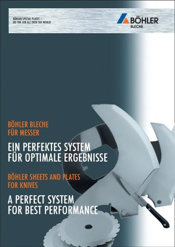 ein perfektes system für optimale ergebnisse a ... - BÖHLER Bleche