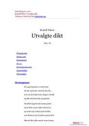 bokselskap.no, 2011 Rudolf Nilsen: Utvalgte dikt