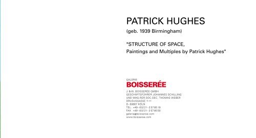 PATRICK HUGHES - Galerie Boisserée