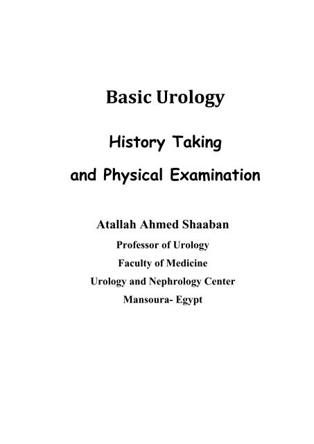 Basic Urology