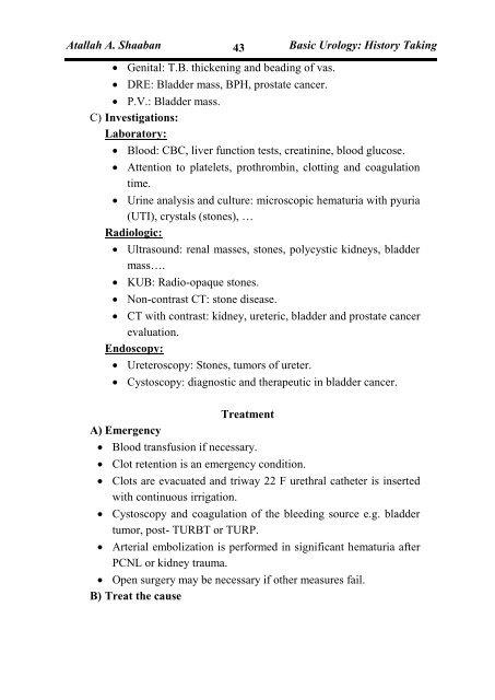 Basic Urology