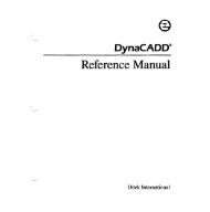 DynaCADD® Reference Manual - Bombjack.org