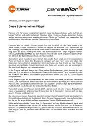 Segeln 11/2004: Diese Spis verleihen Flügel - Bootswelt